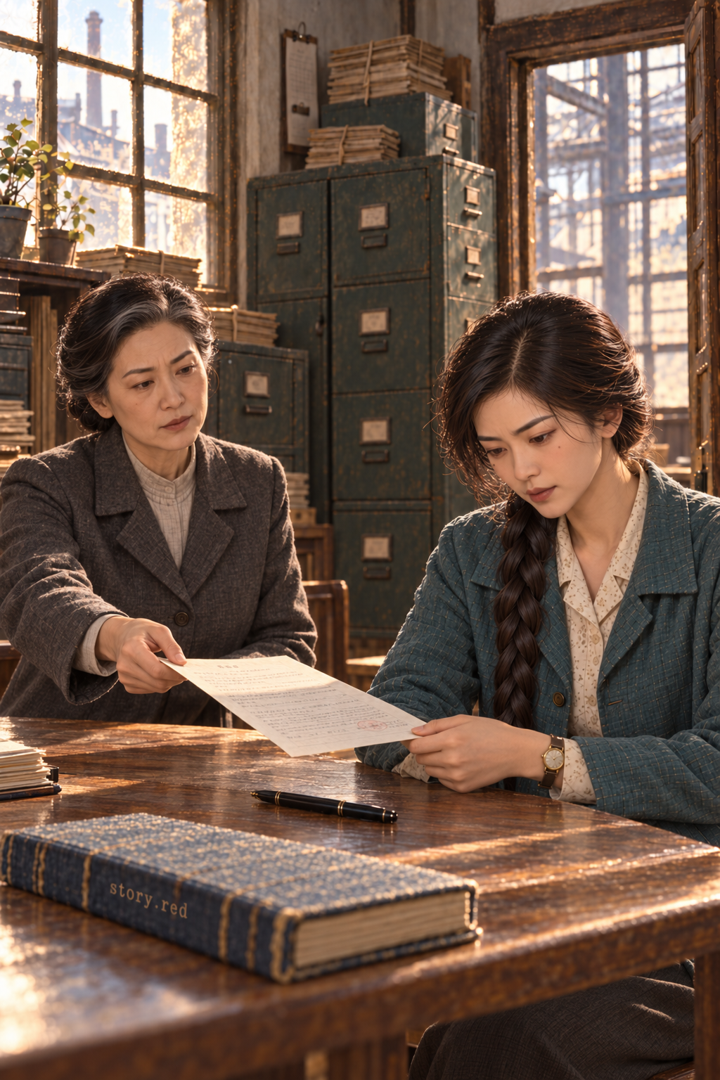 เสิ่นหรงฮวาส่งสำเนาผลตรวจให้เยว่ชิง เธออ่านขอบเขตที่ระบุว่าไม่ให้ร้านรับผิดแทนผู้รับเงิน ก่อนลงชื่อรับเฉพาะเอกสาร